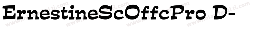 ErnestineScOffcPro D字体转换